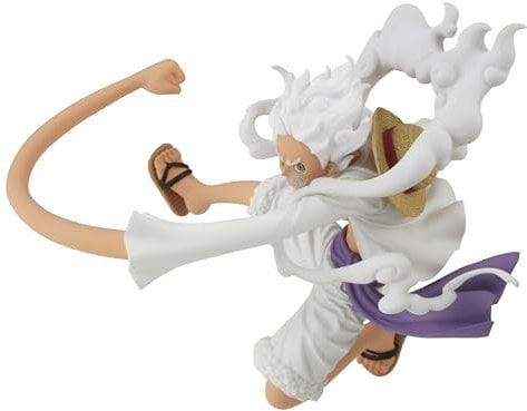 Banpresto Monkey D. Luffy Gear5 One Piece Actionfigur Battle Record Collection 13 cm BP88811P, Mehrfarbig