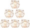 CYEER 6 Stück Geometrische Teelichthalter Gold, Metall Kerzenhalter Gold, Geometrische Kerzenhalter, Fünfeckige Modern Dekorative Kerzenleuchter, Kerzenhalter Modern Gold für Hochzeiten, Wohnräume