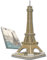Universal Castle 3D Puzzles Große Architektur Spaß DIY Gebäude Modell Craft Kit Bildung Spielzeug Erwachsene und Kinder Home Decoration Geschenk (Eiffel Tower 36 Pieces)