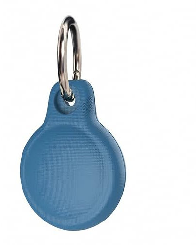 AirGear® AirTag Hülle Mit 360 Grad Kratzschutz, Schlüsselanhänger Kompatibel Mit Apple AirTag, Schutzhülle (Blue)