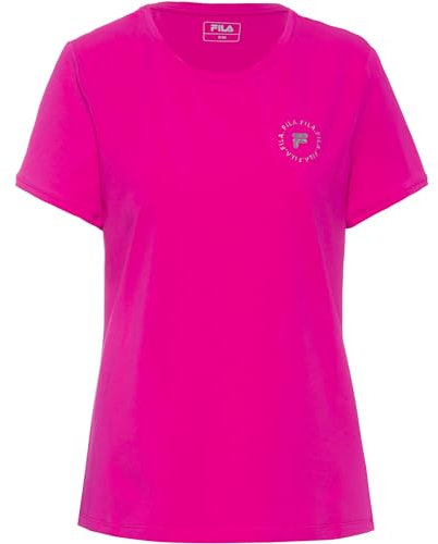 FILA Camiseta de tenis para mujer Mara Fucsia Purple XS