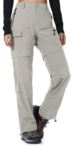 Cycorld Pantalon de Randonnée Femme - Zip Off Respirant, Léger et Extensible, Séchage Rapide, Fonctionnel pour Trekking et Plein Air, Idéal pour l'Été