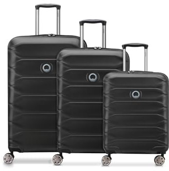 Delsey Meteor Parent, Negro , Kofferset + (3-teilig), Equipaje duro
