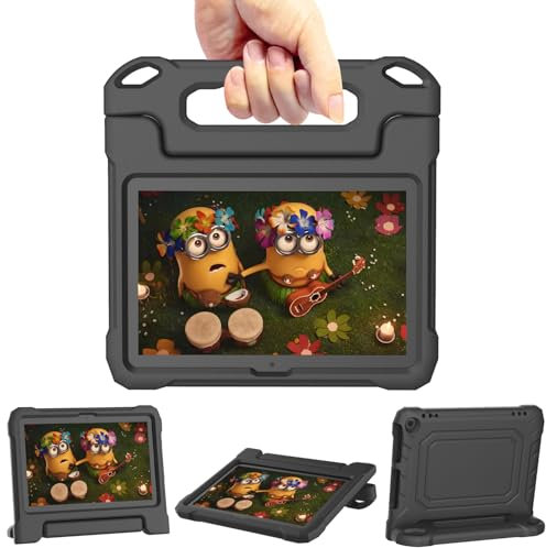 TrendGate Funda infantil de 8 pulgadas para tablet 8 & 8 Plus y 8 Kids Pro, ligera y segura para niños, funda con agarre para iPad, solo para 8 tabletas, color negro