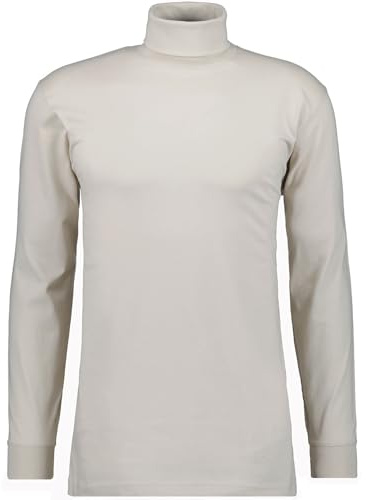 RAGMAN Herren Basic Rollkragenshirt Langarm Hell-Beige-209, XXL