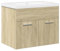 vidaXL Mueble de baño con Lavabo Integrado Roble Sonoma