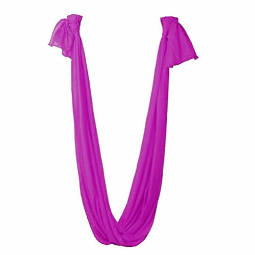 Qingsi Aerial Yoga Hammock Silk Fabric Swing Durable Multi-Functional Elastic Yoga Hammock Training Accessory Yoga Pilates Inversion Tool for Beginners and Professional
