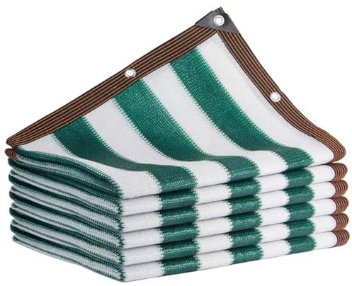Gewächshaus-Schattennetz, 12 x 15 m, mit Ösen, 90 % Sonnenschutz, für Gartenpflanzen, Terrasse, Hinterhof, Schwimmbad, UV-beständig, Segel für Hühnerstall, Grüner Schattenstoff