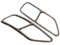 Auspuffblende Endrohrabdeckung Geeignet für Audi A5/A4/A4L 2021 2022 2023 2024,Quad Endrohr Rahmen,Auspuffrohrabdeckung Trim Car Styling Externes ZubehöR (Helles Schwarz)