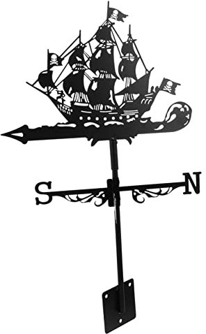 BESPORTBLE Retro Wetterfahne Gartendeko Eisenhofdeko Wetterfahne Dachhalterung Rasendeko Gartenwindmühle