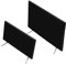 KOMBIUDA 2 Pièces Mini-télévision Maison De Poupée De Produit Électronique Accessoires Maison De Poupée Maison De Poupée Gadget Accessoires De Poupées Mini-Accessoires Black Plastique