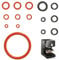 Pack of 15 Sealing Rings for Philips Saeco, Seal Silicone O Rings Set Maintenance Kit for Support Valve Steam Valve Outlet Valve Coffee Machine Spare Parts