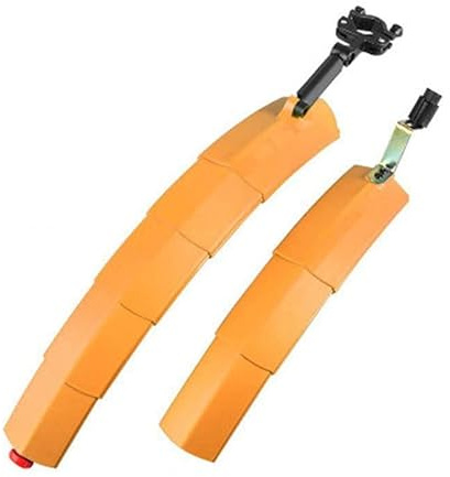 YZWHKJ Schutzbleche 2 stücke Mountainbike Radfahren vorne hintere modguard Satz faltbar Fahrrad Bike Fender taiselight(Orange)