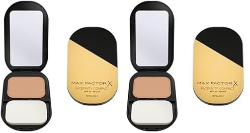 Max Factor Facefinity Compact Foundation Puder 001 (Packung mit 2)
