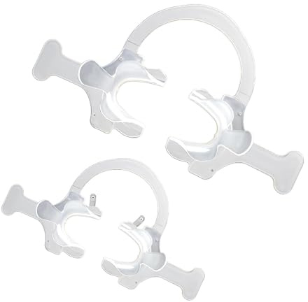 Dental Wange Lippen Retraktor für Zahnaufhellung C-Form mit Griff White(Size Kinder und groß)