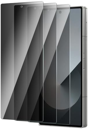 QZYWIKA Protection écran pour Samsung Galaxy Z Fold 6, Anti espion 3 Pièces, Film en verre trempé de dureté 9H Anti-Rayures Anti-Empreinte Installation Facile