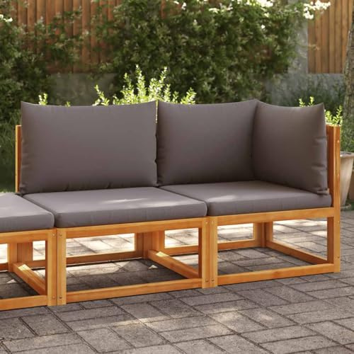 Lumanois Gartensofa mit Kissen 2-Sitzer Holz Akazie & Seil,24.2kg,4008163