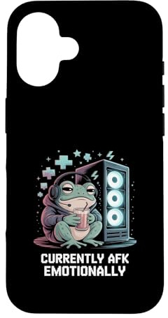 Hülle für iPhone 16 Aktuell AFK Emotional Gamer Frog