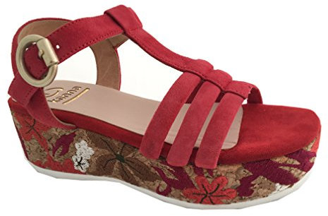 Kanna KV8363 Damen Plateau Sandale mit Riemchen (EU 39)