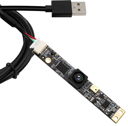 ELP 30fps USB Kamera 8MP 3D Druckerkamera 64 Grad Objektiv ohne Verzerrung USB 2.0 Lightburn Kamera mit Mikrofon PC Computerkamera für PC Plug and Play für Windows Linux Android Mac OS