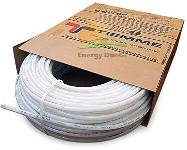 Tubo in polietilene reticolato TIEMME ad alta densità per impianti di riscaldamento e/o raffrescamento, Ø 17 X 2,0 (1, 200 metri)