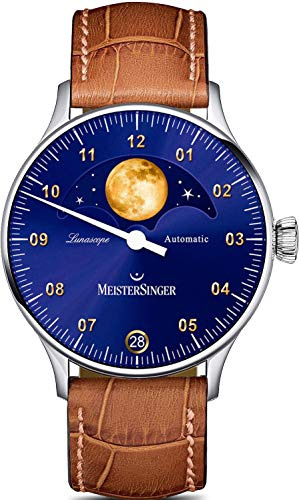 MeisterSinger Lunascope LS908G Einzeiger Automatikuhr