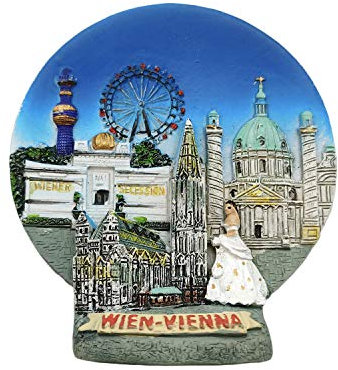 Vienna Austria 3D Refrigerator Magnet Travel Sticker Souvenirs,Home & Kitchen Decoration Vienna Fridge Magnet from China