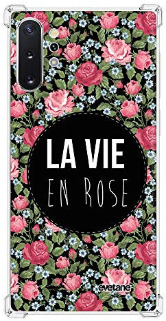 Evetane - Schutzhülle aus Silikon, kompatibel mit Samsung Galaxy Note 10 Plus – weicher und verstärkter Schutz – stoßfeste Ecken – dünn und transparent – Rückseitenschutz – transparent