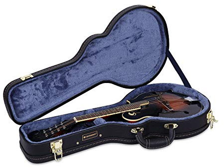Crossrock Hard Shell Case for F-Style Mandolin in Black(CRW620MFBK)