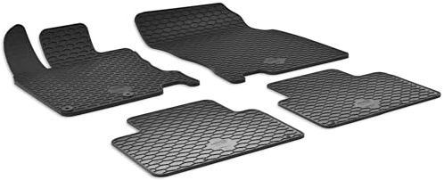 WALSER DirtGuard Gummi Fussmatten Auto für Nissan Qashqai II SUV 11/2013-2020, 100% passgenaue Auto Fußmatten, robuste Universal Fußmatte Auto, Gummimatten Auto