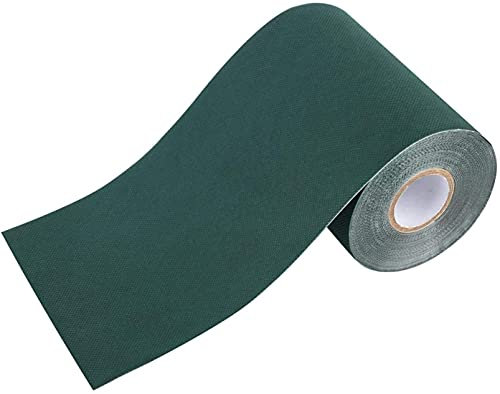 MOUMOUTEN Kunstrasen Klebeband(10 m x 15 cm), Einseitig Klebend Dünn Naht Selbstklebend Vlies Nähband,Nahtkleber Geeignet für Kunstrasen Outdoor Garten Rasen Teppich(Grün)