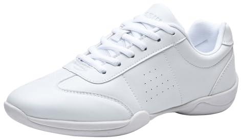 PPXID Damen Cheerleading Schuhe Mädchen Yoga Gymnastik Jazz Laufschuhe Weiß