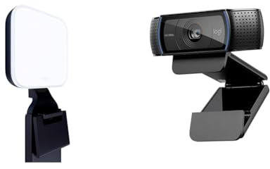 Logitech Litra Glow + C920s HD Pro Webcam Full HD 1080p - Schwarz