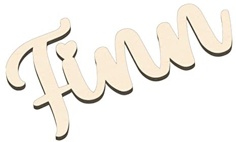 Alsino Nachhaltiger Schriftzug personalisiert aus Holz mit individuellen Wunschnamen – Türschild, Kinderzimmer, Name, Geschenkidee