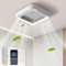 TRUYOK ceiling fans with lamps Modern Ceiling Lights with Fan Bladeless Fan Ceiling Lights Dimmable with Remote Control & APP 6 Speed Quiet Ceiling Lighting for Living Room Bedroom 58cm