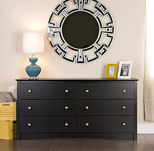 Biznest Apollo Statement Mirror Silver Stylish Circular Round Modern Living Room Bedroom Wall Mirror 76Cm Home Décor For Living Room Bedroom