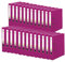 Original Falken 25er Pack PP-Color Kunststoff-Ordner. Made in Germany. 5 cm schmal DIN A4 brombeere Ringordner Vegan Aktenordner Briefordner Büroordner Plastikordner Schlitzordner