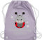 Turnbeutel Rucksack - Kita Beutel Wechselsachen Mädchen - Wechselkleidung Marienkäfer - Unisize - Pastell Lila - kindergarten tasche personalisierter wechselbeutel geschenkebeutel