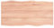 vidaXL Tischplatte, Holzplatte für Tisch Esstisch Couchtisch, Massivholzplatte Handgefertigt mit Baumkante, Ersatztischplatte, Hellbraun 100x50x2cm Massivholz Eiche Behandelt