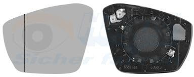 VAN WEZEL Spiegelglas, Außenspiegel 5706837 links, beheizbar | Kompatibel mit: VW T-CROSS