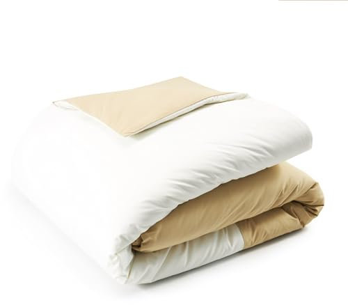 Tommy Hilfiger Bettwäsche-Garnitur Colour Block Farbe Almond Größe 155x220+80x80