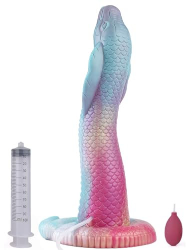 Bad Dragon - King Cobra Monster Dildo Squirting Dildo Analplug realistischer Silikondildo mit Saugnapf Sexspielzeug Unisex vaginal und anal Dildo mit Spritzfunktion