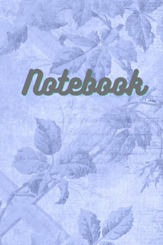 Notebook: Blue Enchanted Garden Trellis Blank Lined Notebook