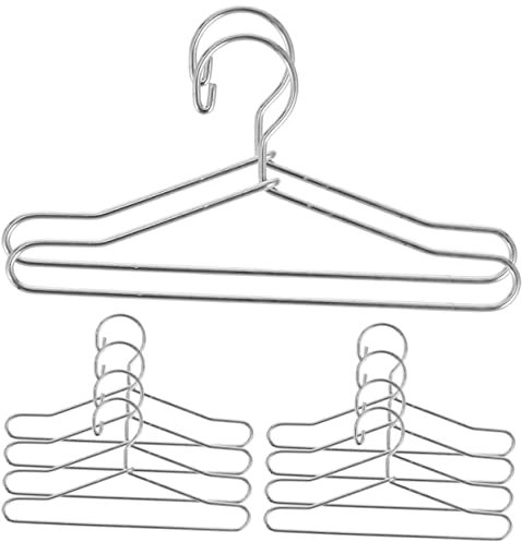 NESTINGHO Mini-Kleiderbügel, Babydoll-Kleiderbügel, Spielhaus-Kleiderbügel, Schrankbügel, Feen-Puppen-Kleiderständer, Draht-Kleiderbügel, Möbel, Metall, Kleiderbügel, Feeder, Kleidung, Kinder, 10