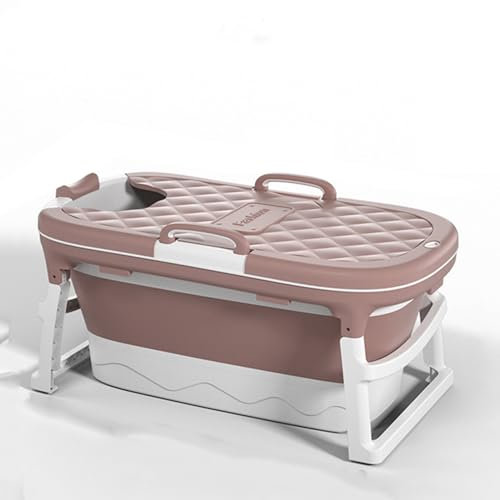 Baignoire pliable pour petite salle de bain – Baignoire de voyage pliable pour adulte avec housse pour douche, chaise longue incluse