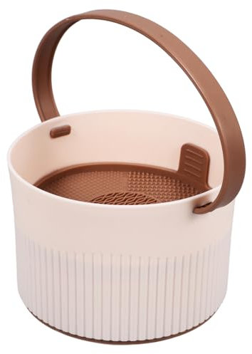 minkissy Reinigungsschüssel Für Make-up-pinsel Nassreinigung Make-up-zubehör Pp-material Effizienter Pinsel Tragbarer Pinselhalter