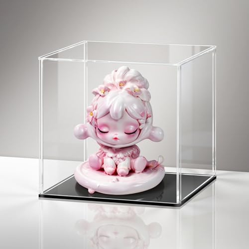Huijintao Acryl Vitrine/Schaukasten/Display Case/Display Box für Figuren, Sammlerstücke | Selbstmontage (20x15x20 cm)