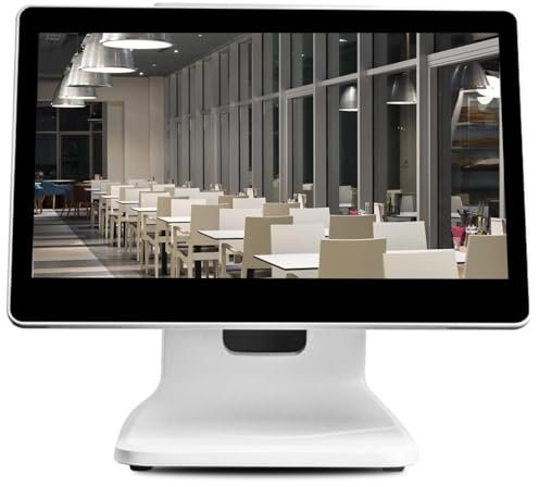 Monitor touch screen LCD da 15,6 pollici Monitor per registratore di cassa POS touch screen system di registratore di cassa per vendita al dettaglio Windows 10 Risoluzione 1366 * 768 LCD registratore