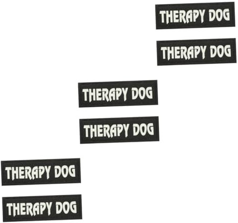 Parliky 3paare Reflektierende Hundepatches Wiederverwendbare Und Dekorative Diensthundemarken Für Hundegeschirre Für Nächtliche Langlebig Und Praktisch