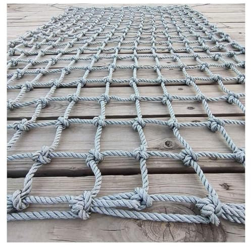 Kletternetz Nylonnetz Expansionsnetz Seil Anti-Fall Hängebrücke Schutz Sicherheitsnetz Outdoor Kinder Kletternetz Anti-Wear Kinderspielplatz Kletternetz Zaunnetze(10mm*8cm,1X2m/3.3X6.6ft)